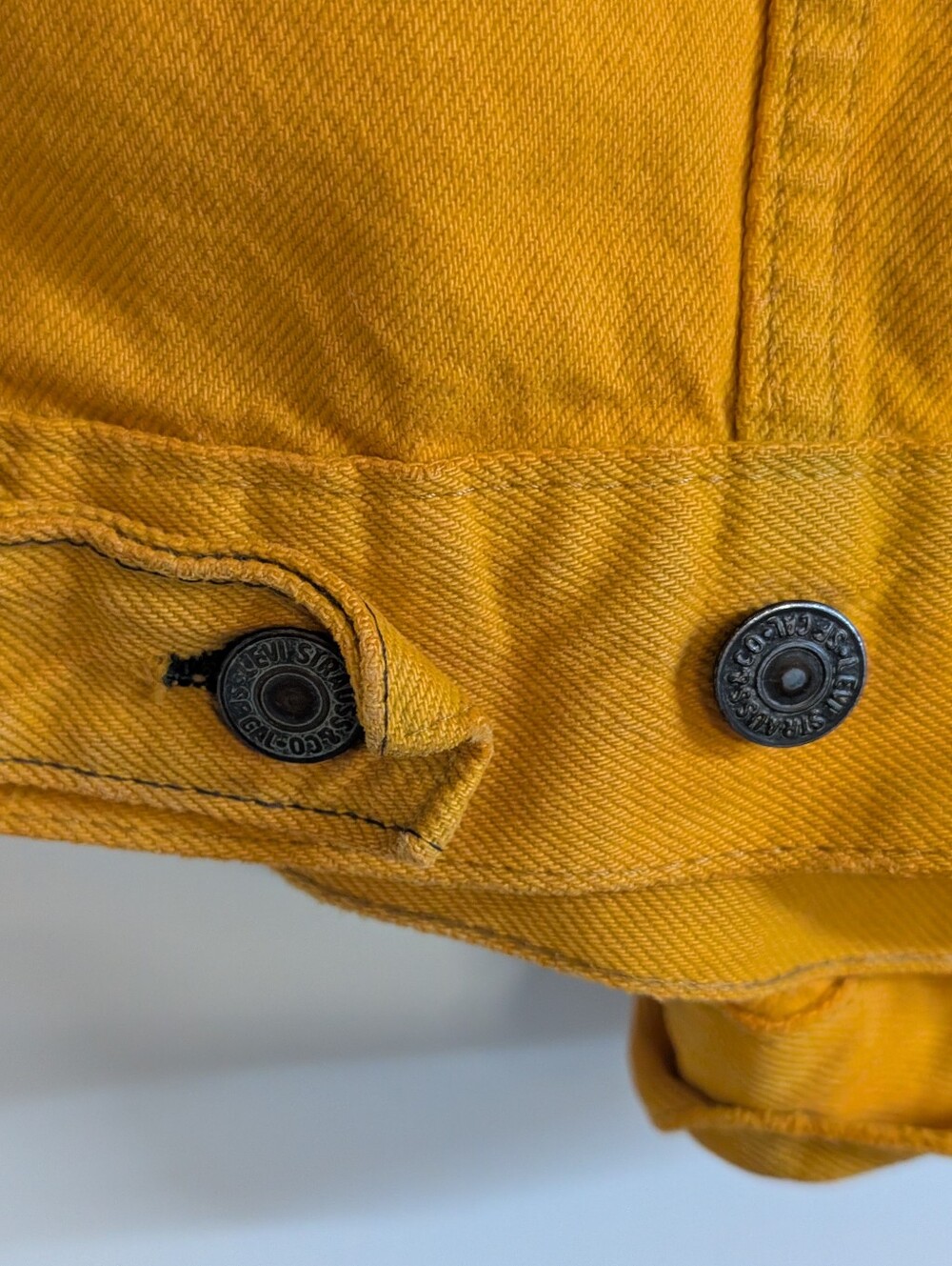 Vintage 70's Levi's Orange Denim Jacket Model 70505 O217 - Picture 11 of 11